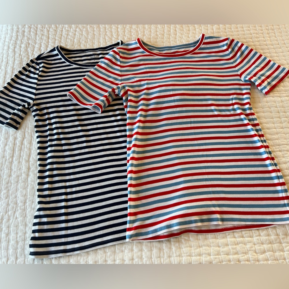 TWO J Crew Perfect Fit T-Shirts (M)